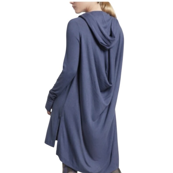 Athleta Harmony Wrap Long Sleeve Hooded Open Front Cardigan Sweater W1097 Sz S - Picture 2 of 12
